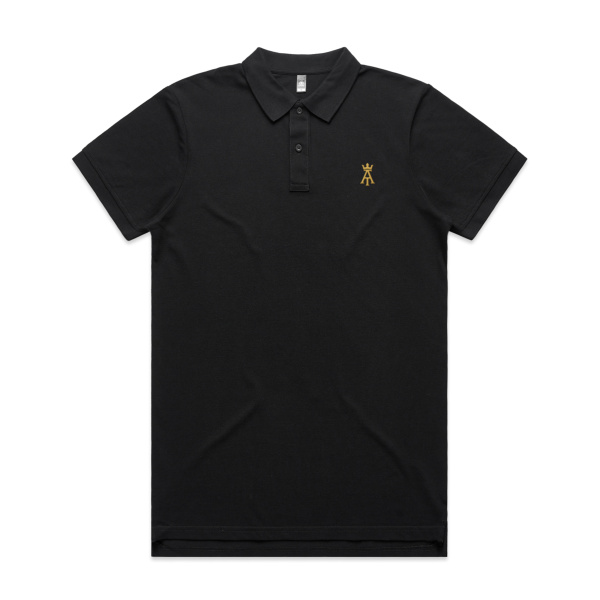 The Aiden Theory Men's Polo Black Thumbnail