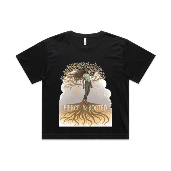 Fierce & Rooted Martina Crop Tee Thumbnail