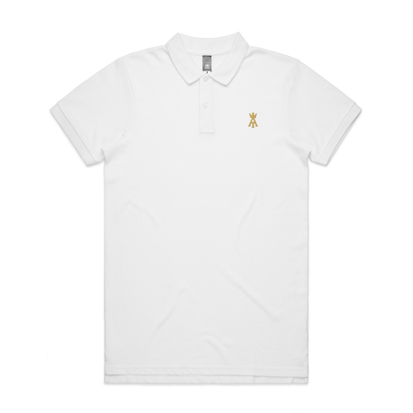 The Aiden Theory Mens Polo White Thumbnail
