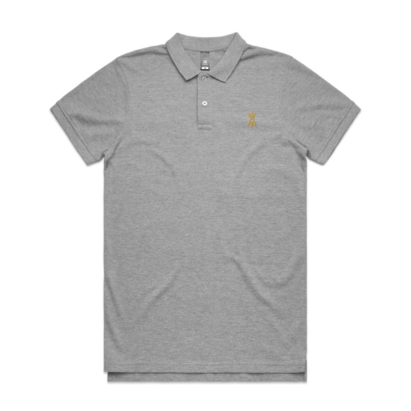 The Aiden Theory Men's Polo Grey Thumbnail